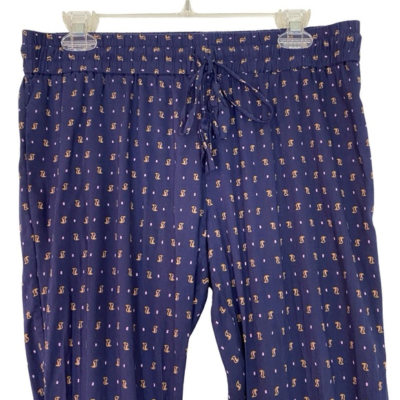 Calypso St Barth Pants Womens Size Small Navy Blue Lightweight Printed Pockets - Picture 3 of 12